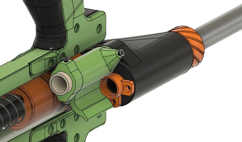 PBR bow custom back-feeder barrel