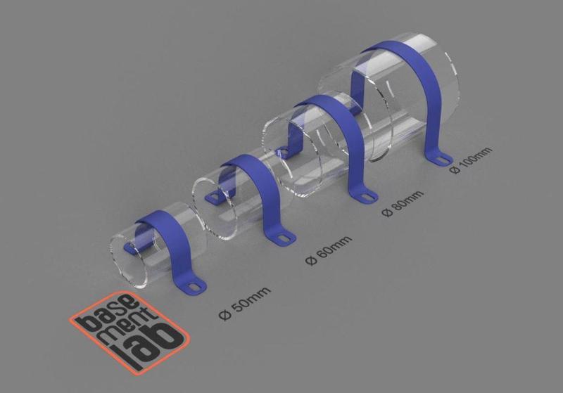 U-Pipe Strap Clamp-2 Holes 50/60/80/100mm Diameter