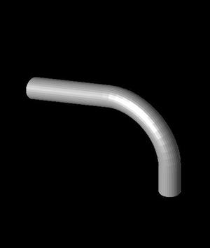 Part 35 Driver side Rad hose.stl