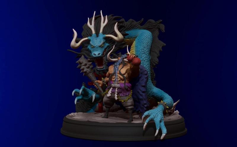 Kaido One Piece 3d Model Printable
