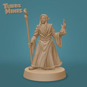 Daleth Cinderglow - Elf Wizard - Fantasy Miniature