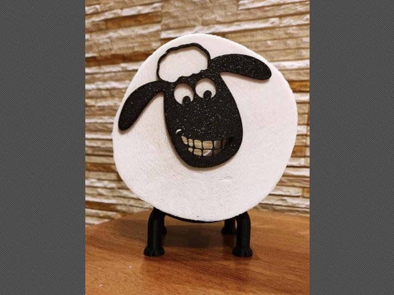 Shaun the Sheep Toilet Paper Roll Holder v3