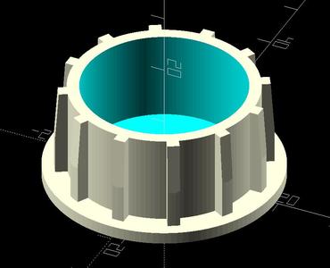 A parametic pipe cap