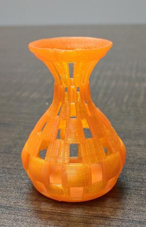 checker vase