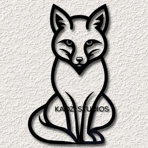 fox wall art fox wall decor 2d woodland animal decoration