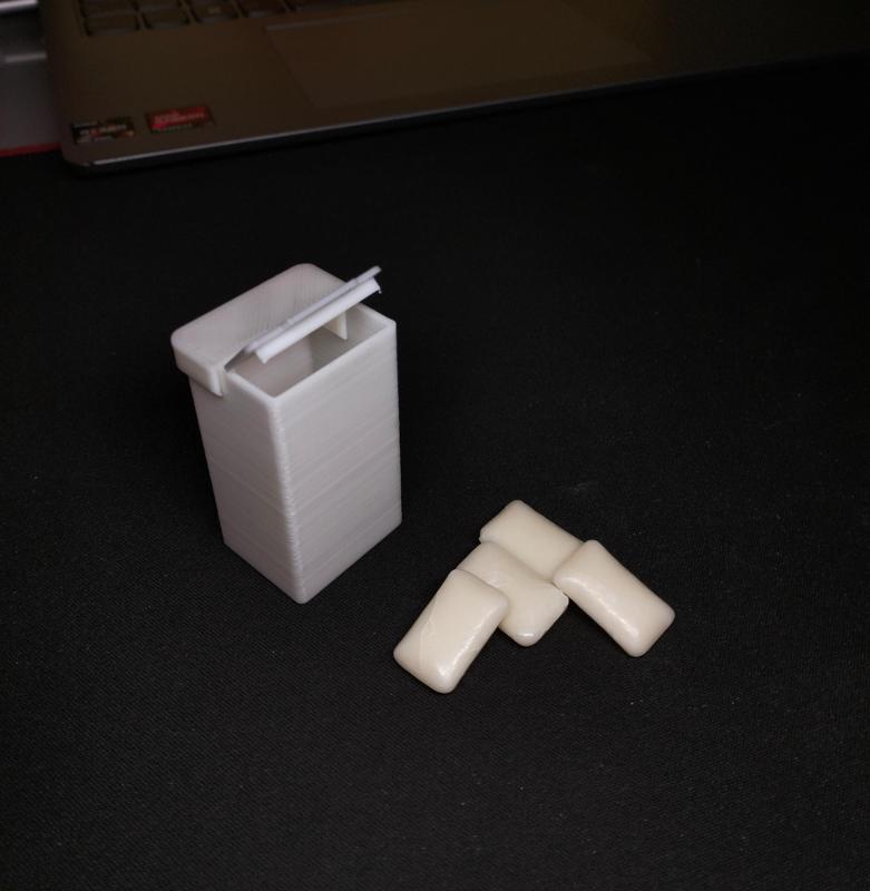 Portable chewing gum case