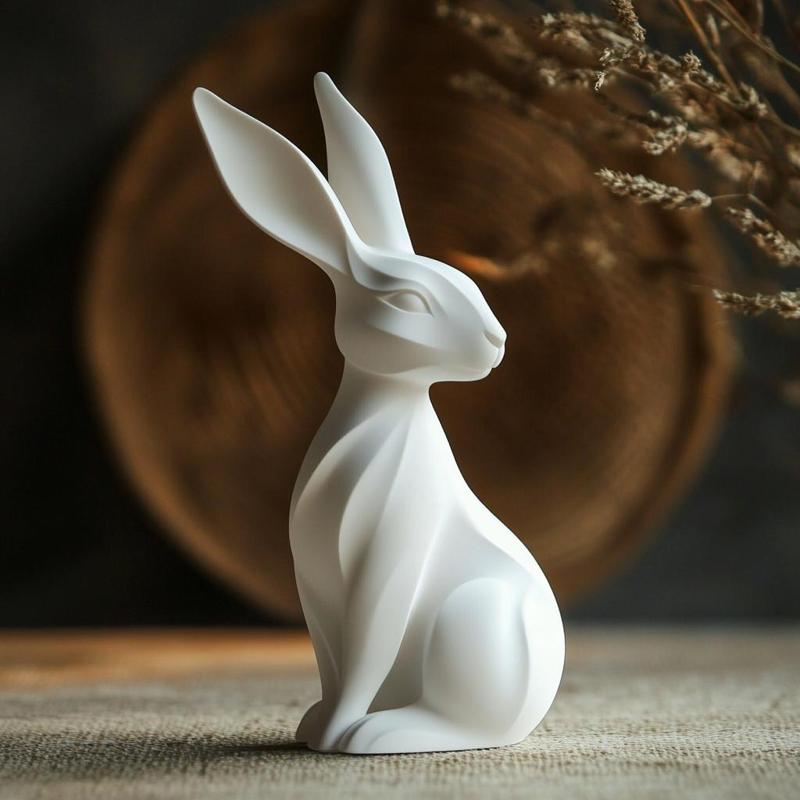 Easter Bunny Tabletop Decor – Elegant Display