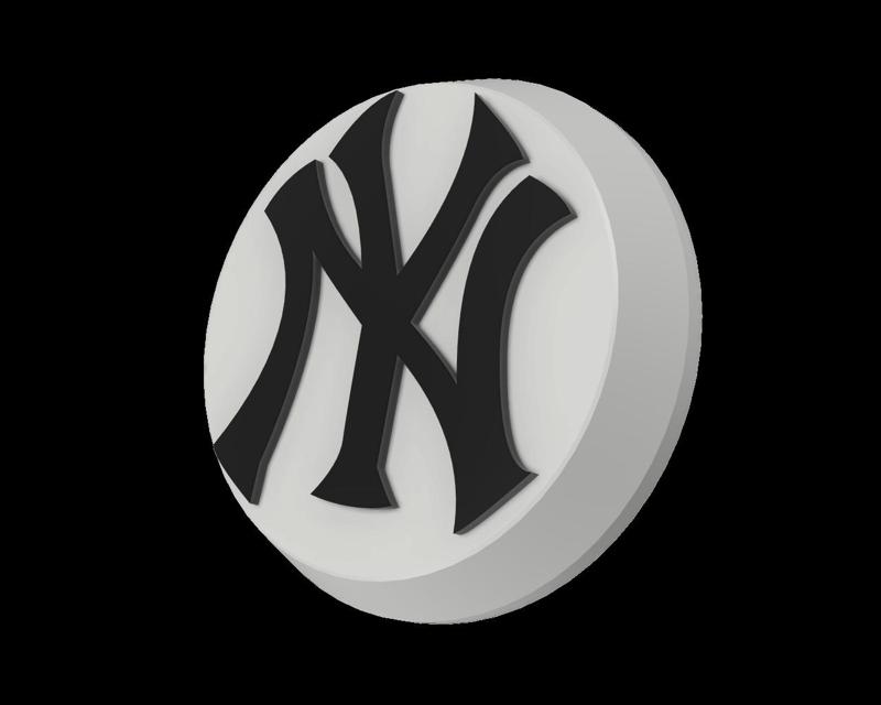 Extruder Wheel Cap Button / Center Cap New York Yankees Logo for A1 / A1mini
