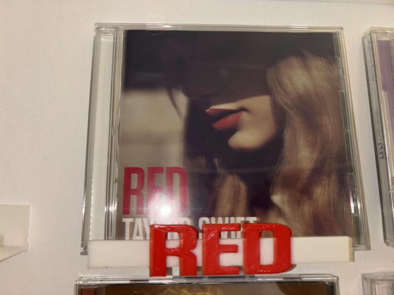 Taylor Swift, Red,  CD holder wall mounted