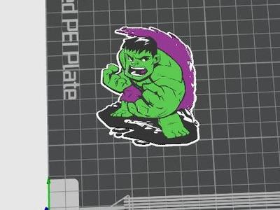Chibi Hulk Keychain