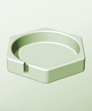 CH128-30-S Stackable slotted bin box module for creative decor