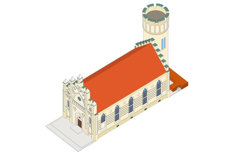 Castle in Przedecz. In central Poland / Europe.