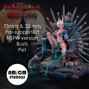 Carmilla Helsing: 3d printable Vampire Pin-Up (Commercial license)