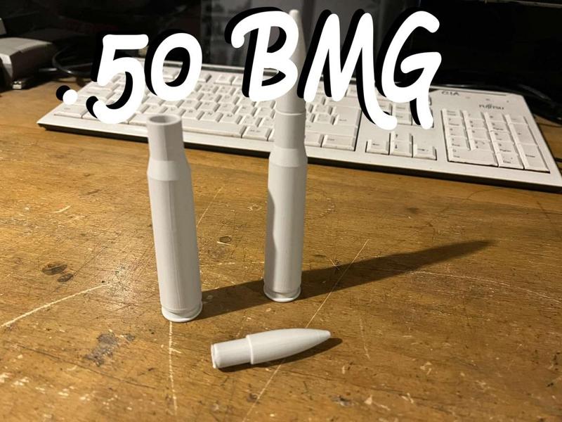 Imitation of a .50 BMG cartridge