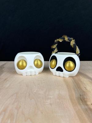 Skull with Eyeballs Bin