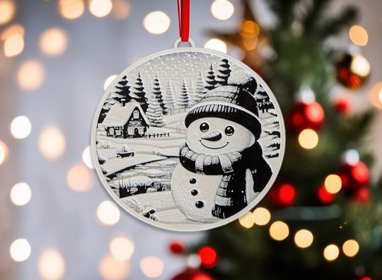 Christmas Snowman Ornament