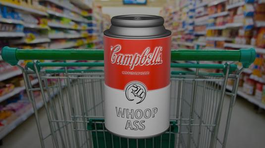 Campbells Whoop Ass Can Holder