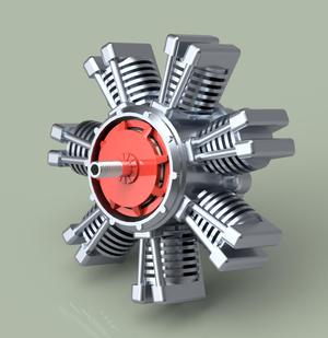 7 Cylinder Radial Engine