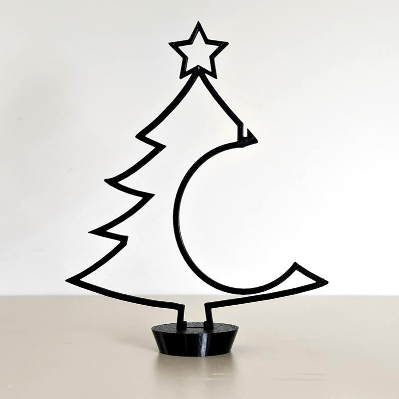 Minimalist Christmas Bauble Display Tree