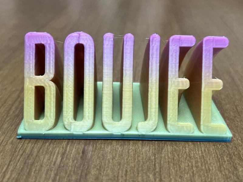 BOUJEE Desk Plaque