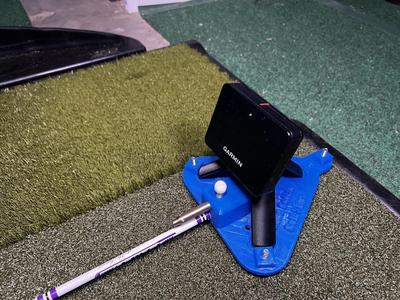 Garmin R10 leveling Stand by Blue Collar Golf Sims, Spike