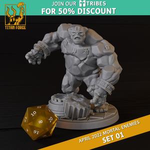 Clay Golem - RPG Monster DnD 5e - Mortal Enemies Set 01
