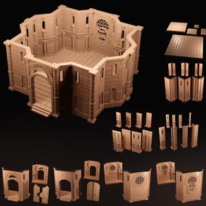 Church and Temple building tiles - OpenLOCK Modular Terrain