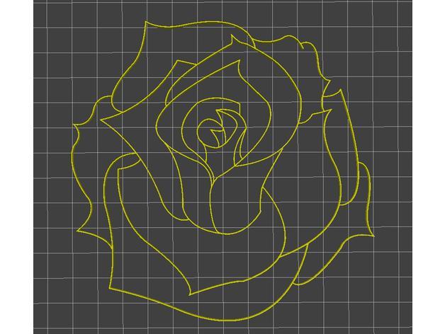 rose outline