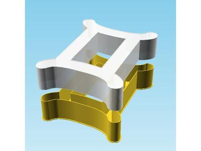 Gemini symbol, nestable box (v2)