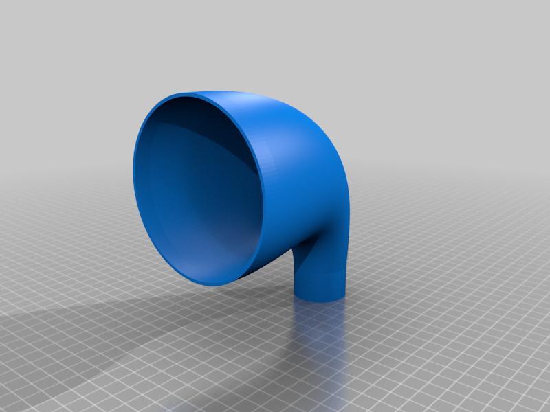 Absaugung Trichter 90° 90 Grad 35 DN100 Scheppach für z.b. Tischkreissäge