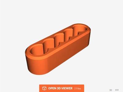 PTFE tube holder x5 - Simplest Design