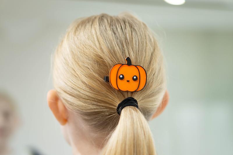 Cute Pumpkin Hair Clip
