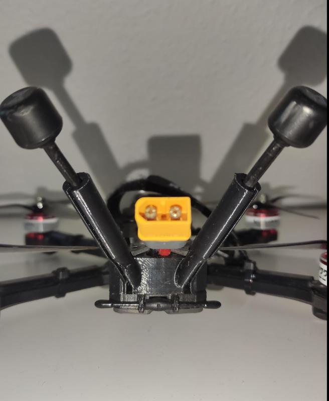 ImpulseRC Apex EVO 5" Walksnail Moonlight Antenna, ELRS RP1 V2 Nano Receiver mount