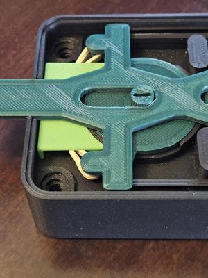 Rubber Band guide for 7 Segment Mechanical Counter