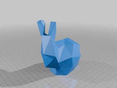 Low Poly Stanford Bunny with Quadric Error Metrics (100 mesh)