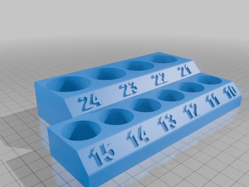 Parameterized Metric &amp; SAE Socket Holders 0.5inch Split