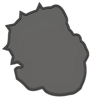 Georgia Bulldogs Lightbox Backplate without Holes
