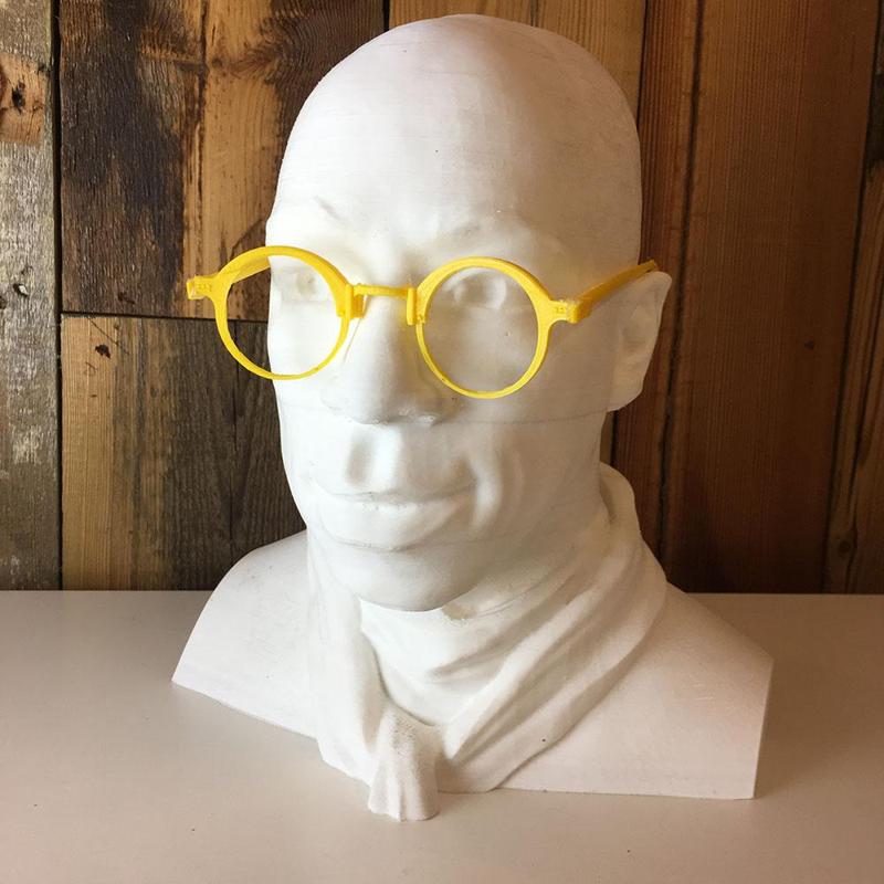 Adjusted glasses for Ian wright