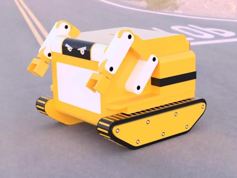 Disaster Relief Robot Piggy Bank