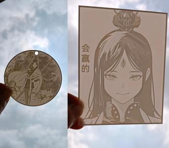 Black Myth Wukong female version Erlang Shen relief pendant and card