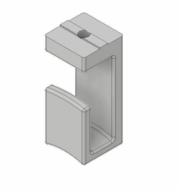 Cable holder for aluminum profiles 40