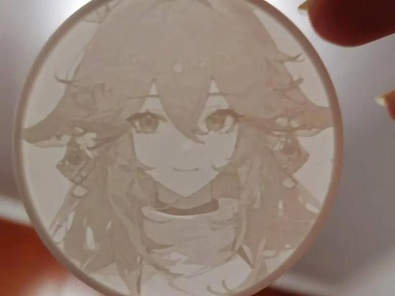 Genshin Impact Yae Miko lithophane badge [Diameter 63mm]