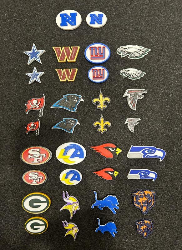 All 16 NFL - NFC Teams Magnetic Calvin