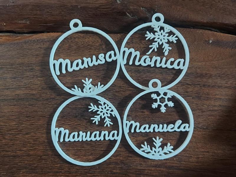 Christmas ornaments Ball with names M