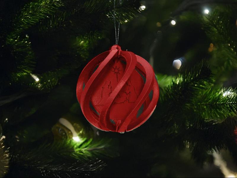 Christmas nativity ball