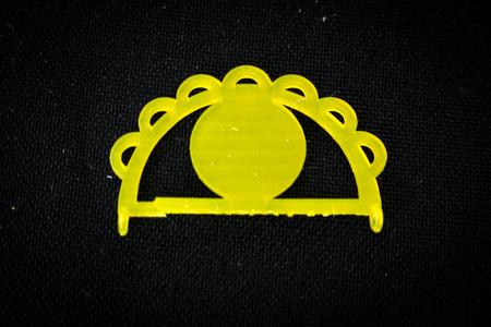 D-Shape Pendant with Lace