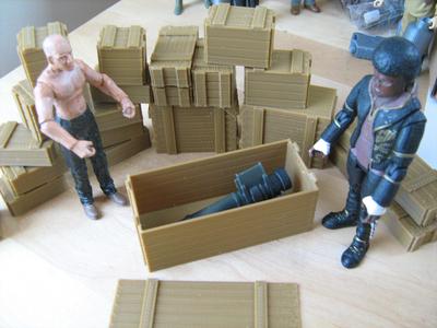 Customizable Wooden Crate (1:18 scale)