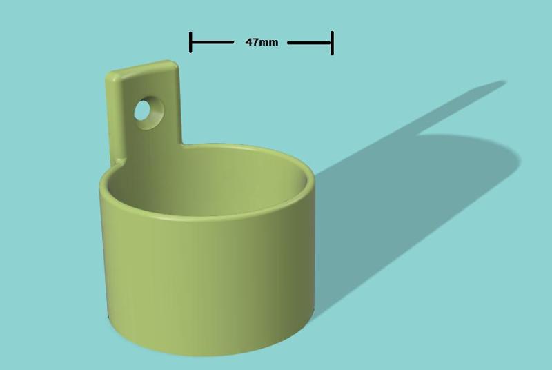 47mm Bottle wall mount