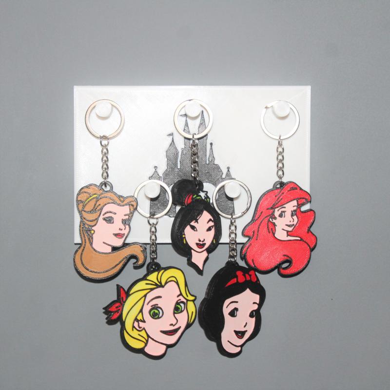 5 Disney Princess Keychain