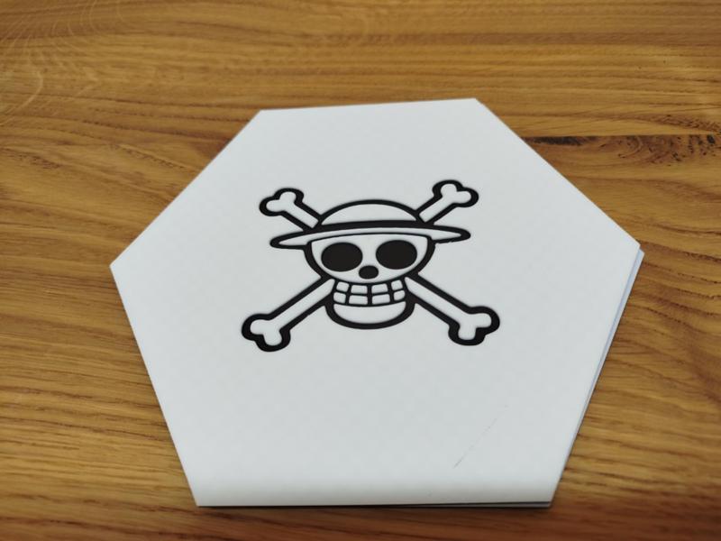 One Piece Hueforge Hexagon Jolly Roger